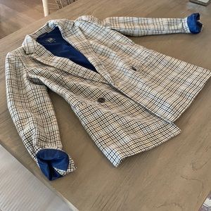 Wool plaid blazer/jacket
